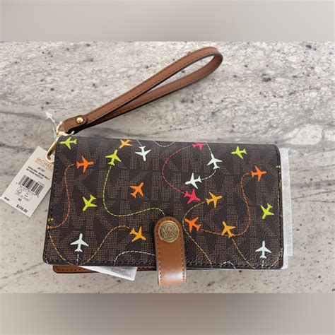 michael kors airplane print wallet|jet set wallet Michael Kors.